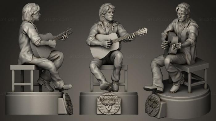 Statues of famous people (BON JOVI UNPLUGGED, STKC_0003) 3D models for cnc